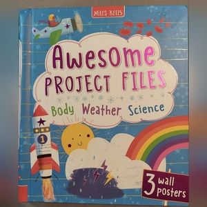 Miles Kelly Multi-Color Weather Science Book With 3 Wall Posters Large
